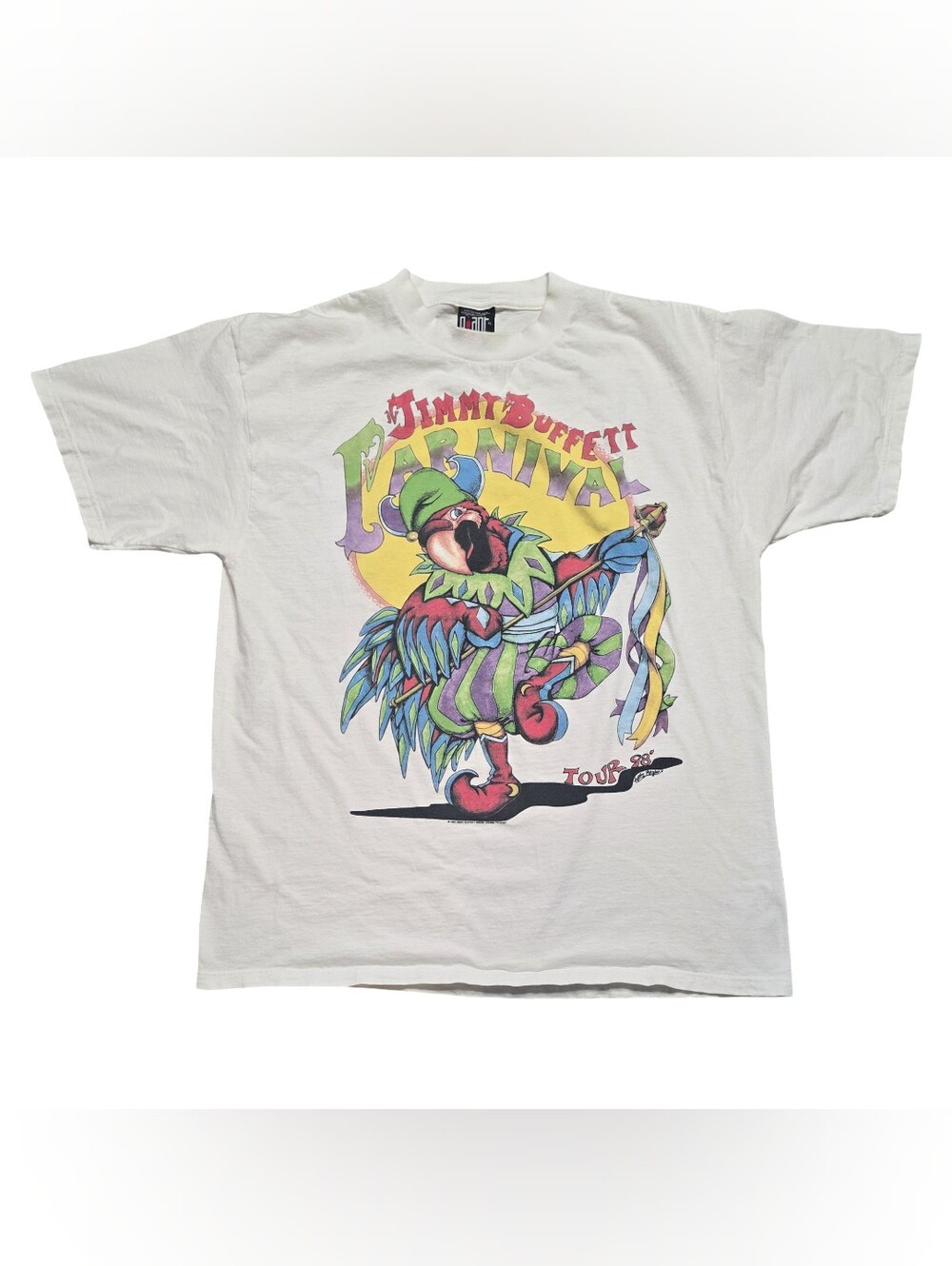 Vintage 1998 Jimmy Buffett Carnival Tour Concert T Shirt Giant Tag Size XL